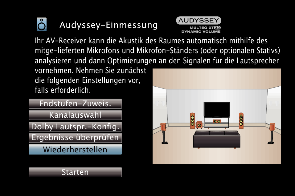 GUI AudysseySetup X4200E3